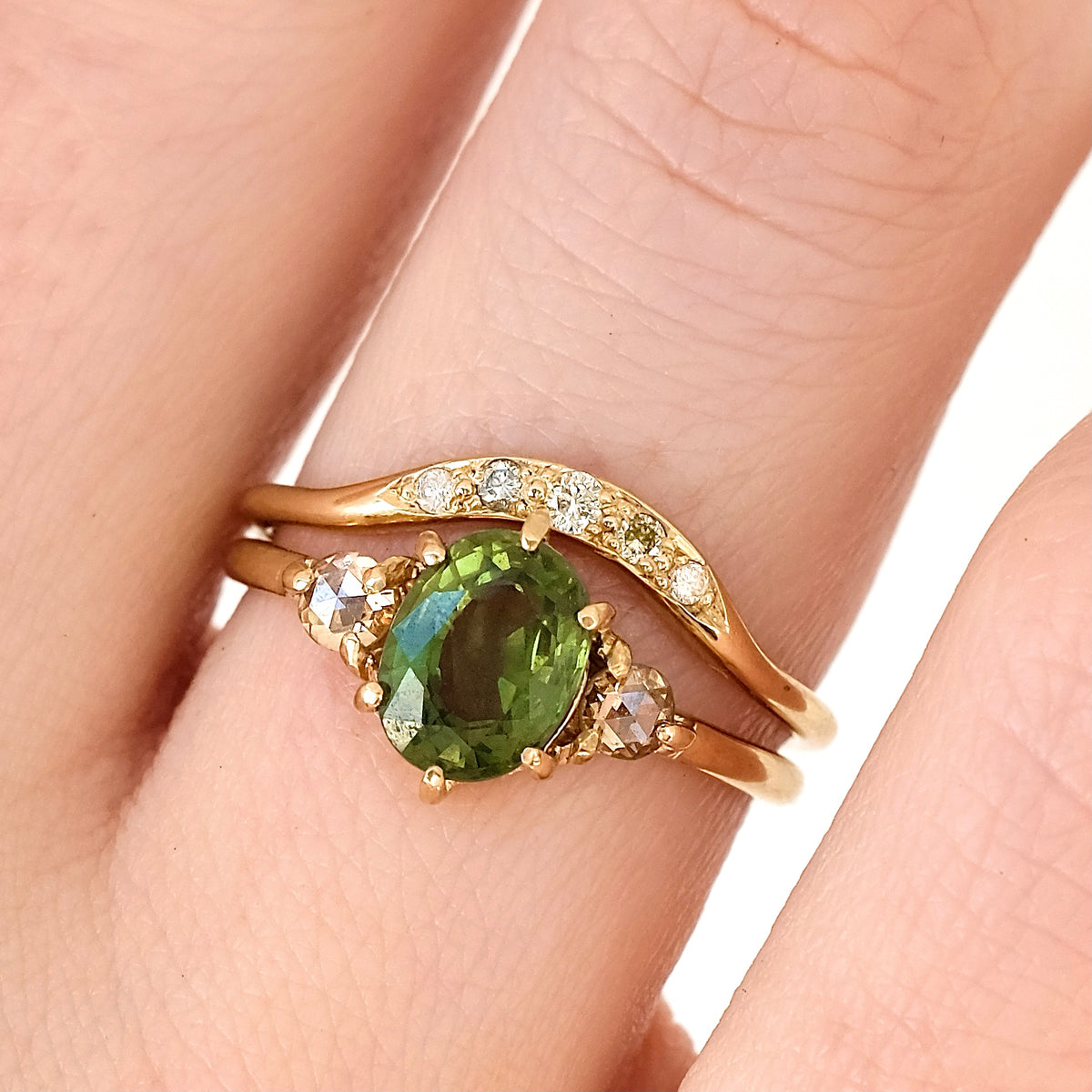 Crescent Band Diamond - 9kt Yellow Gold