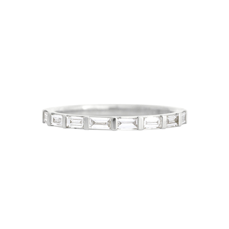 Baguette Diamond  (Lab Grown) Wedding Band - 9CT White Gold